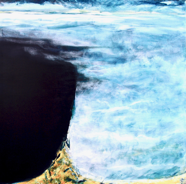 When water meets water  85 x 85 cm  SOLD