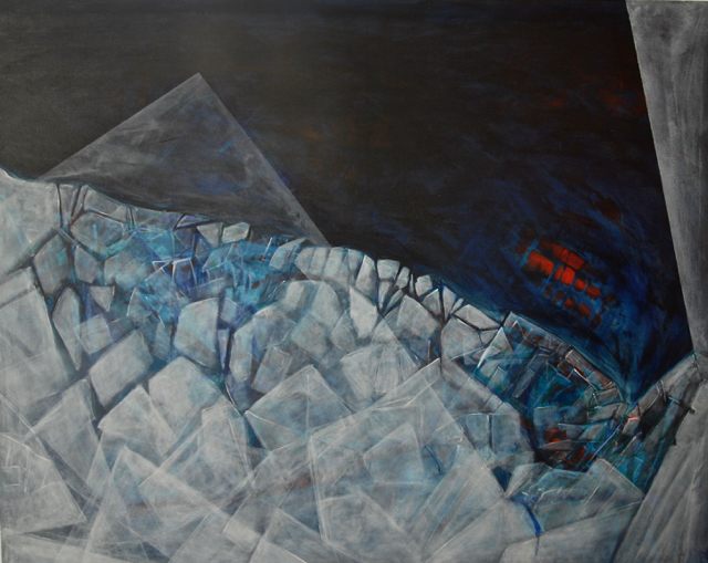 The descent into my own lonely private Hell 1  70 x 100 cm