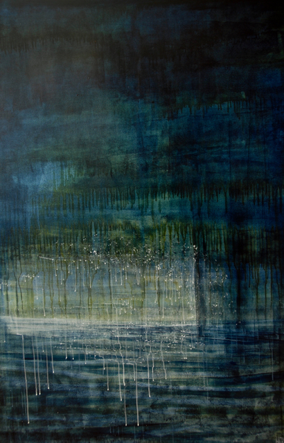 Salt water. Fresh water. Impending storm  152 x 102 cm