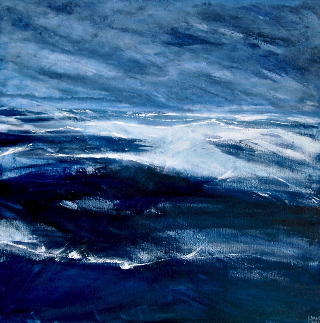 Storm brewing on a sunny day  60 x 60 cm