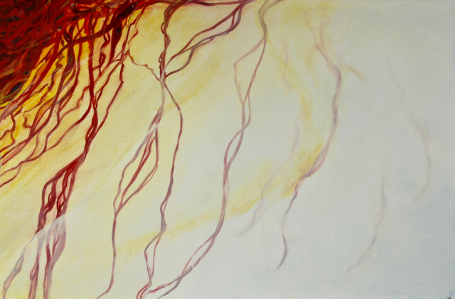 The dying warmth of a lover's parting breath  60 x 91 cm