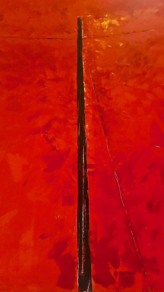 Fiery cross.  Telegraph pole 3